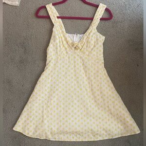 Francesca’s Blue Rain Yellow Floral Dress